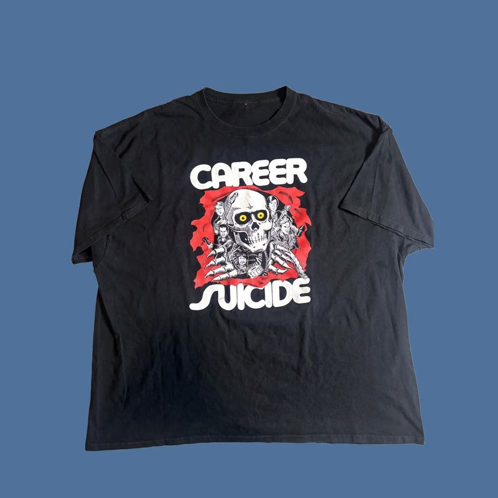 Vintage Career Suicide Shirt Mens 2XL Black Skull Graphic Tee T-Shirt Punk Band Crew Neck Short Sleeve Graphic Print Mens Clothing Size US XXL / EU 58 / 5 - 1 Thumbnail