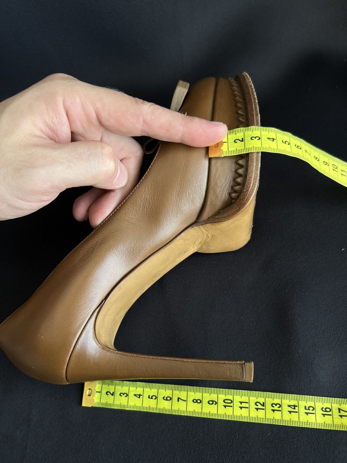 Moschino Moschino Cheap&Chic Leather Heels Brown Size US 7 EU 37 1/2 Size US 7 / IT 37 - 13 Thumbnail