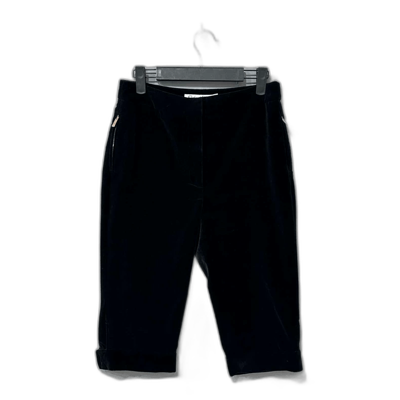 Dior Black Velvet Cropped Pants by Dior-2505 Size US 34 / EU 50 - 1 Thumbnail
