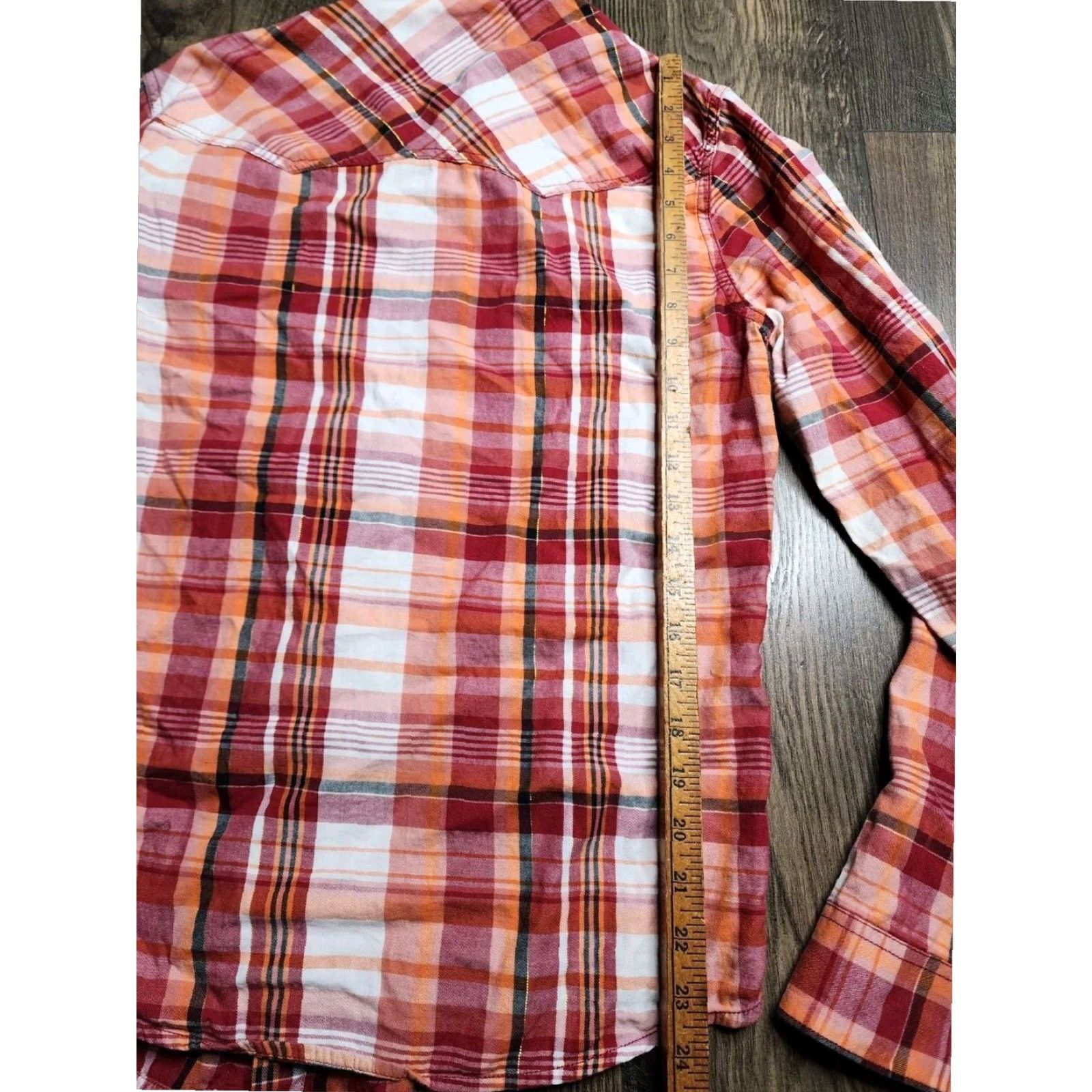Levi's Levis Mens Regular Fit Red Plaid Long Sleeve Button Up Western Shirt Size US S / EU 44-46 / 1 - 2 Thumbnail