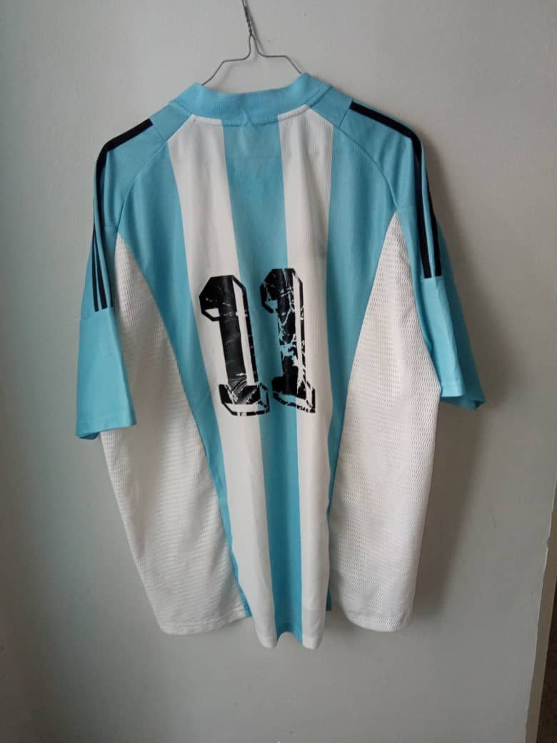 Adidas ARGENTINA 2002 2004 HOME SHIRT FOOTBALL SOCCER JERSEY ADIDAS Size US XL / EU 56 / 4 - 2 Thumbnail
