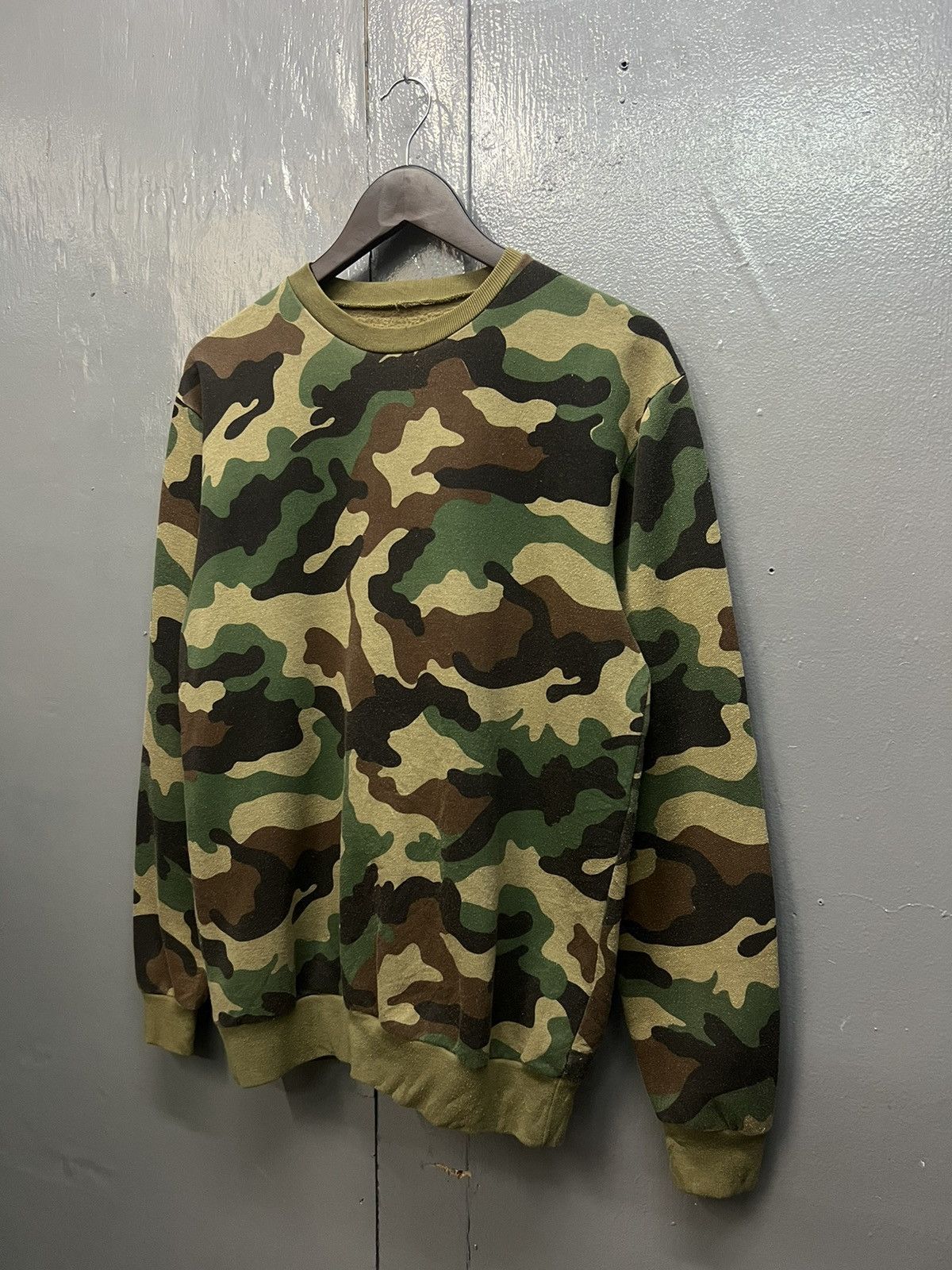 Vintage Vintage Army Camo Sweatshirt Size US M / EU 48-50 / 2 - 3 Thumbnail