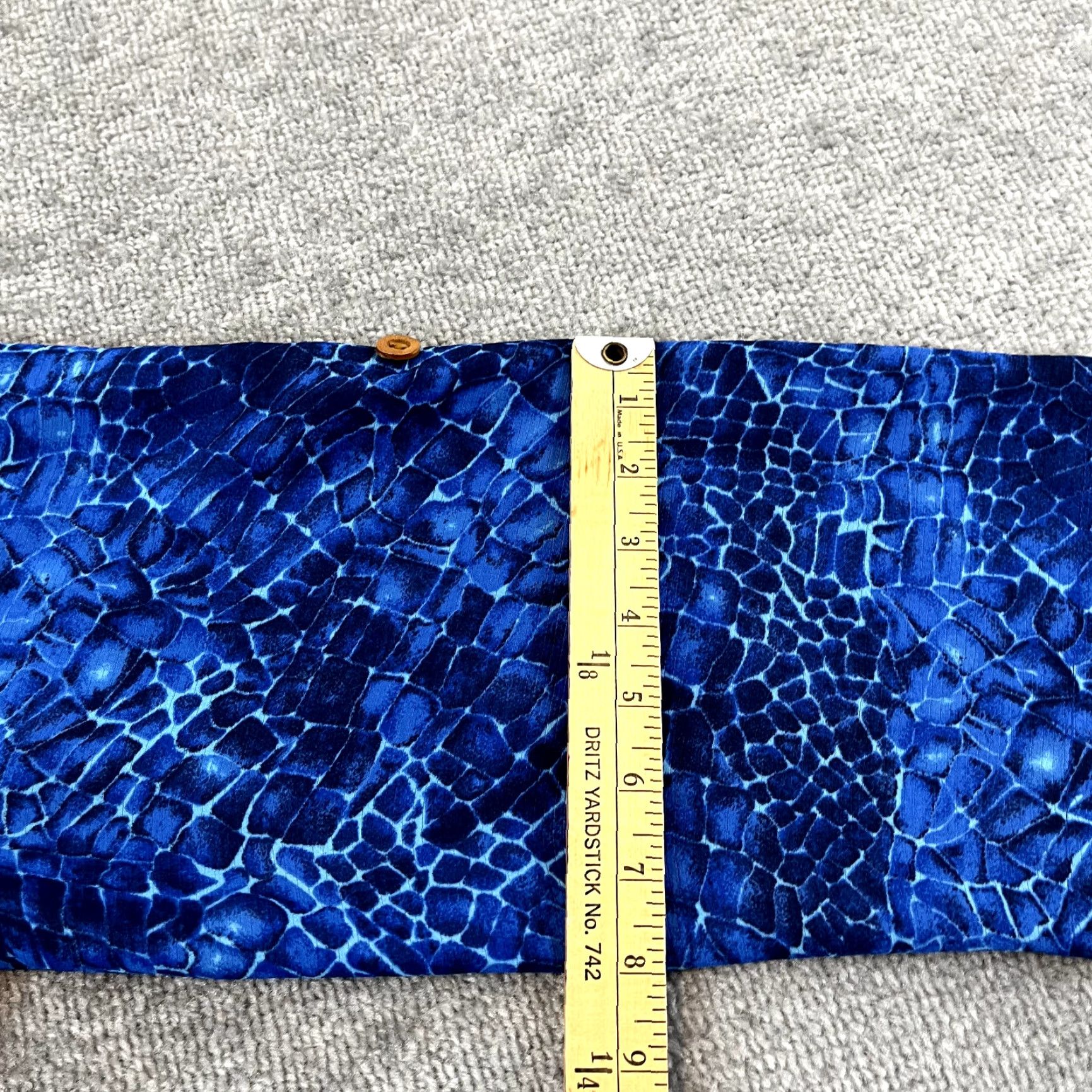 Vintage COLE of CALIFORNIA Shirt Women L Blue Bathing Suit Coverup Swim Beach Button Geometric Tunic Polyester Breathable Lightweight Machine Washable Size L / US 10 / IT 46 - 6 Thumbnail