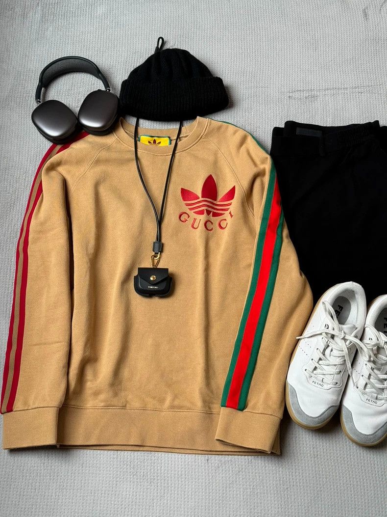 ☆ GUCCI x ADIDAS sweatshirt コラボスウェット ☆ Gucci x adidas Sweatshirt White - SS22 - US