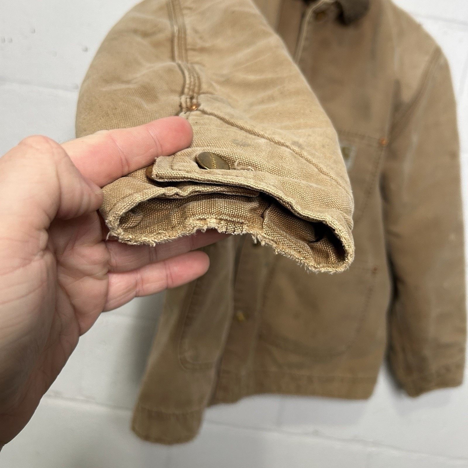 Carhartt Vintage 1970s Carhartt Blanket-Lined Chore Coat “Tan” Size US M / EU 48-50 / 2 - 6 Thumbnail