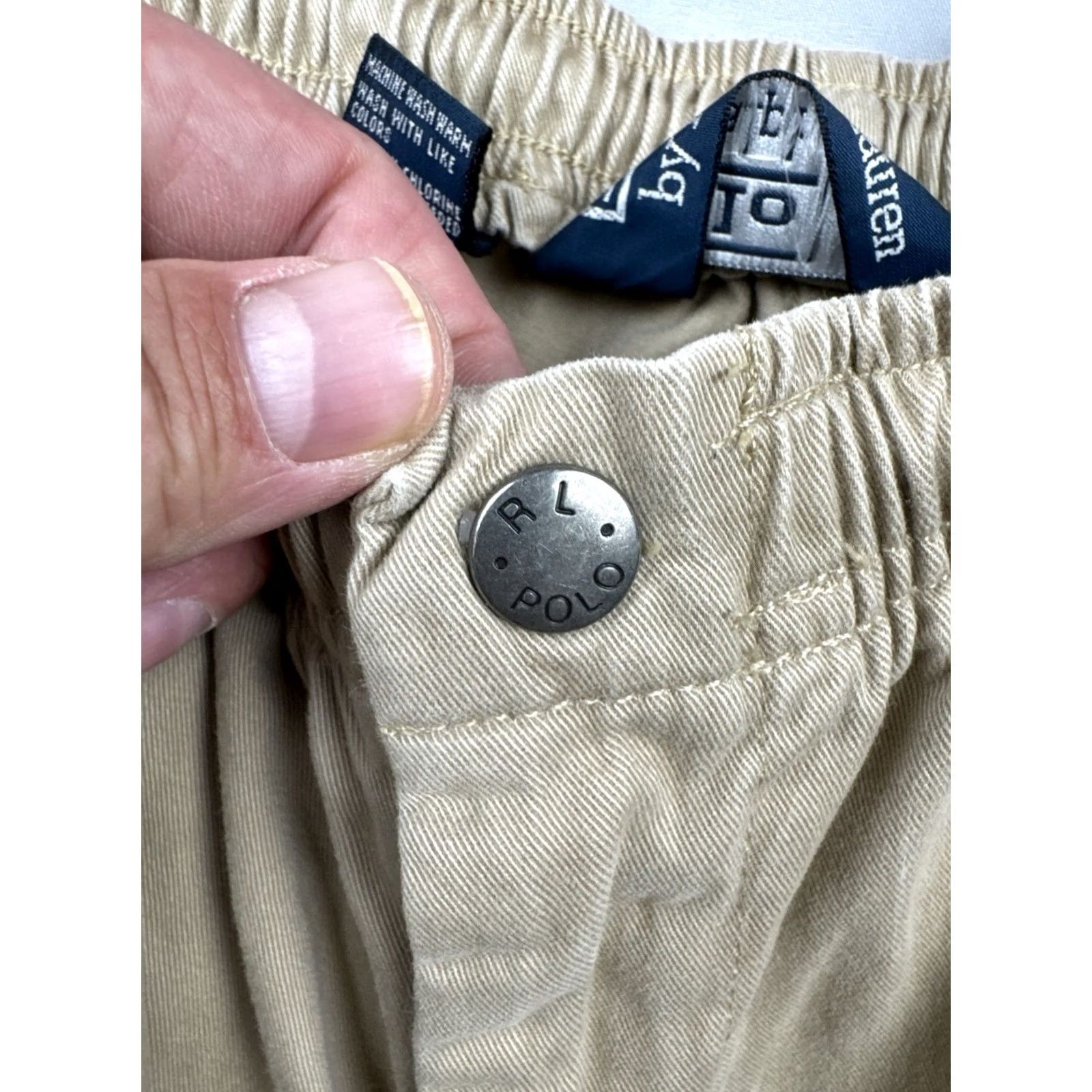 Polo Ralph Lauren VINTAGE Polo Ralph Lauren Chino Shorts Khaki Green Pony Drawstring Men’s XXL Size US XXL / EU 58 / 5 - 5 Thumbnail