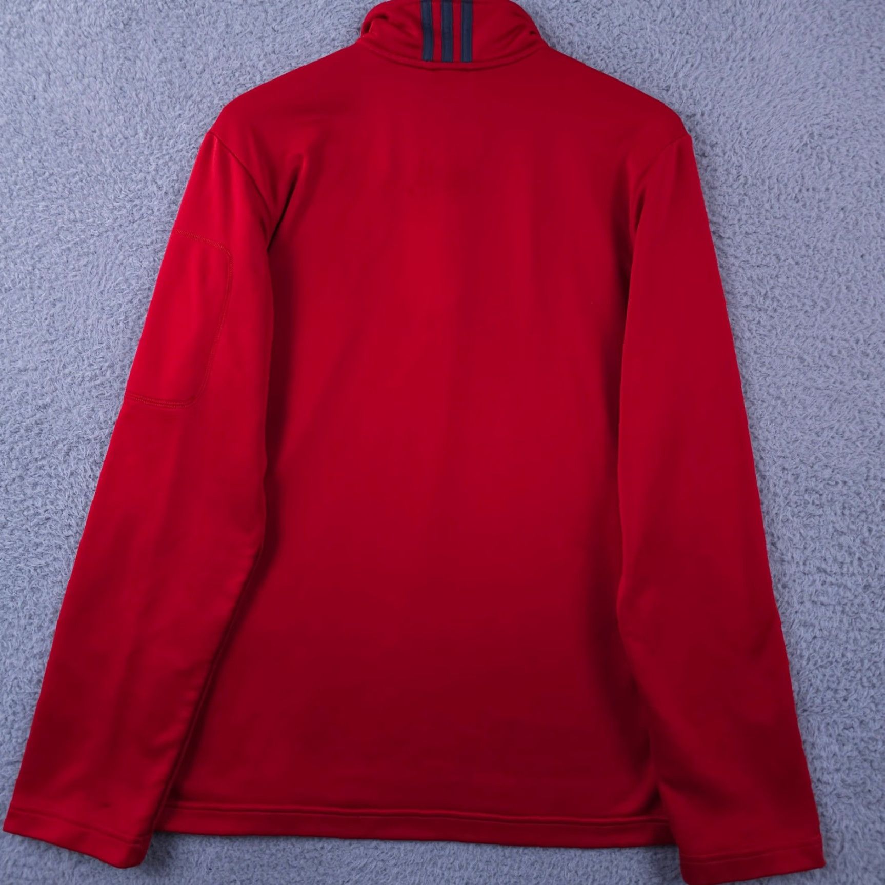 Adidas Adidas Pullover Mens M Red 1/4 Zip Fleece Sweatshirt Performance Outdoors Sports" Size US M / EU 48-50 / 2 - 2 Thumbnail