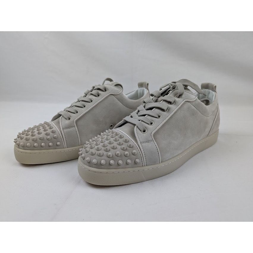 Christian Louboutin o1rshd1 Louis Junior Spikes Orlato Sneakers in Albatre Size US 12 / EU 45 - 13 Thumbnail