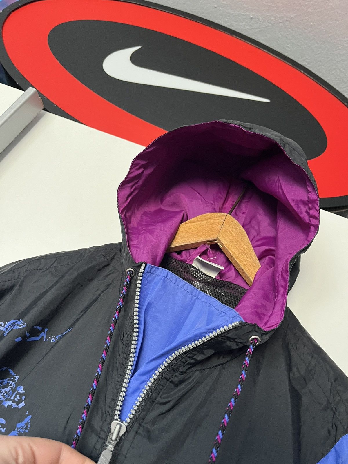 Nike × Vintage Vintage 1980 Nike 1/2 Zip Up Anorak Jacket Parachute Opium x Size US S / EU 44-46 / 1 - 6 Thumbnail