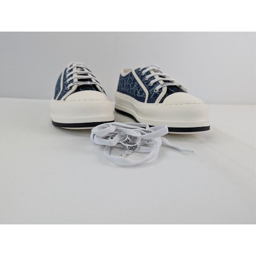 Dior o1rshd1 Walk'n'Dior Platform Sneaker Blue Stonewashed Effect Size US 11 / IT 41 - 5 Thumbnail