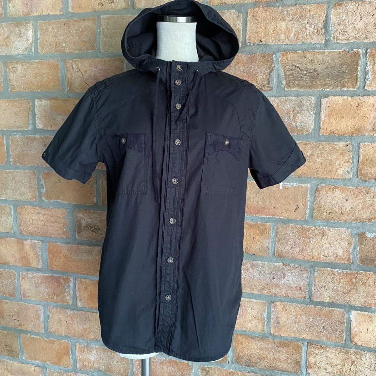 PPFM PPFM Black Short-Sleeve Hoodie Shirt Size US S / EU 44-46 / 1 - 2 Thumbnail
