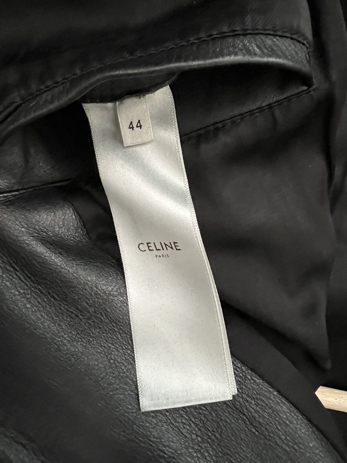 Celine × Hedi Slimane Celine SS19 Washed Calfskin Biker Leather Jacket Size US S / EU 44-46 / 1 - 4 Thumbnail