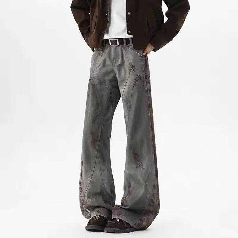 Japanese Brand Archive Style Washed Gray Flared Denim Trousers Size US 29 - 8 Thumbnail