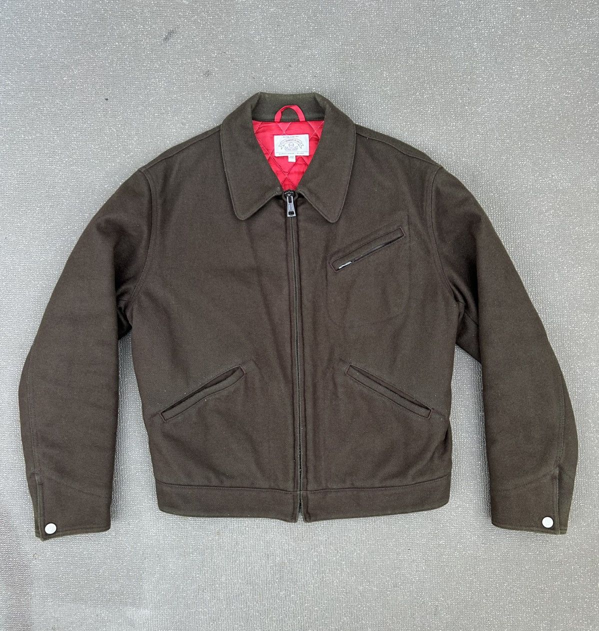 Armani Armani Jeans 90s brown/green felt jacket Size US M / EU 48-50 / 2 - 1 Thumbnail