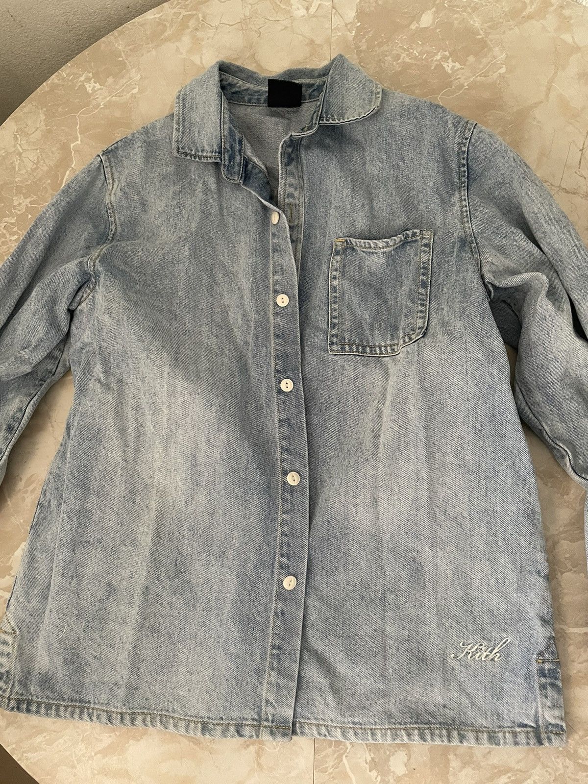 Kith Kith Classic Logo Monogram Laight Denim Jacket BNWT | Grailed