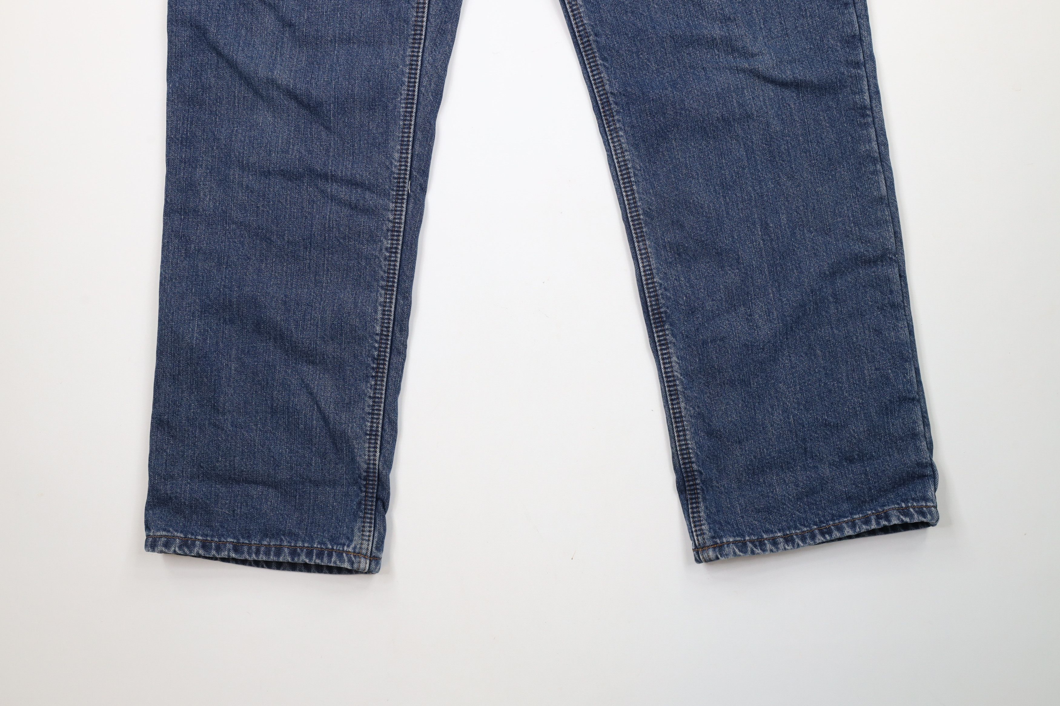 Carhartt × Vintage Vintage Carhartt Relaxed Flannel Lined Wide Leg Denim Jeans Size 38" / US 16 / IT 52 - 5 Thumbnail