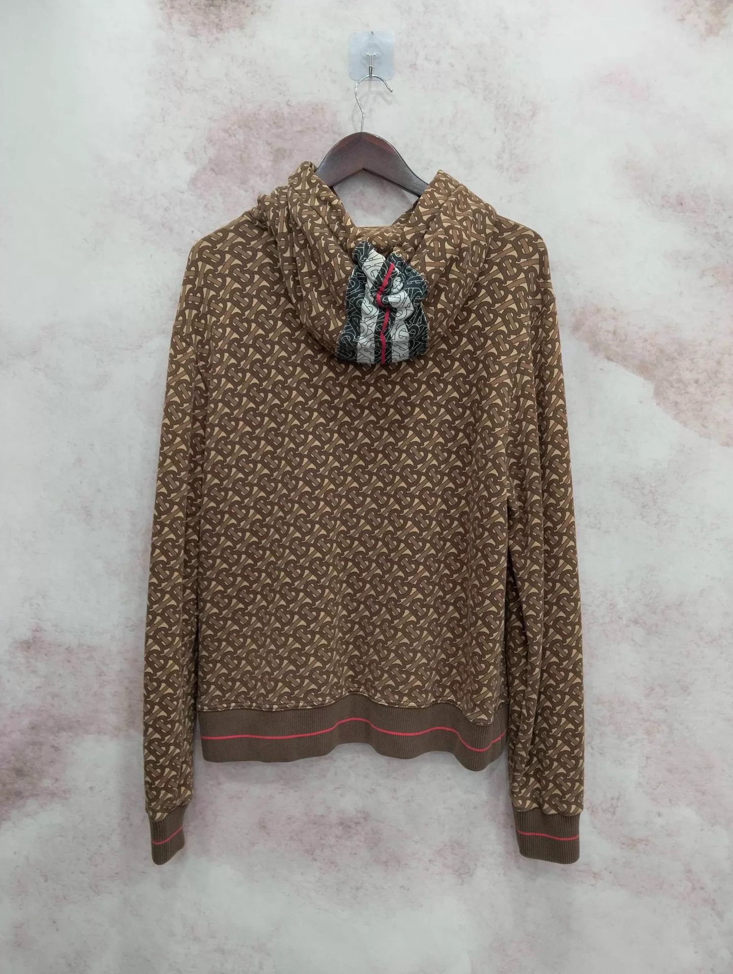Burberry Burberry Striped TB Monogram Hoodie L 95 New Size L / US 10 / IT 46 - 2 Thumbnail
