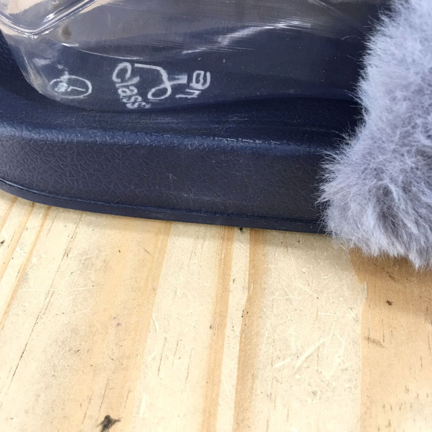 Vintage Art Class Sandals Womens 4/5 Casual Slip On Comfort Flats Slide Blue Faux Fur Size US 5 / IT 35 - 4 Thumbnail