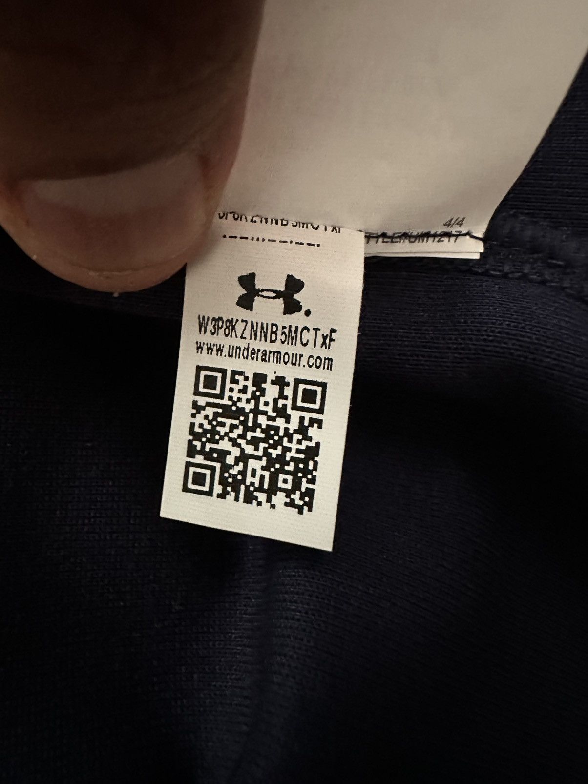 Under Armour Under Armour Navy Midshipmen Football Athletic Zip Jacket Size US XXL / EU 58 / 5 - 7 Thumbnail