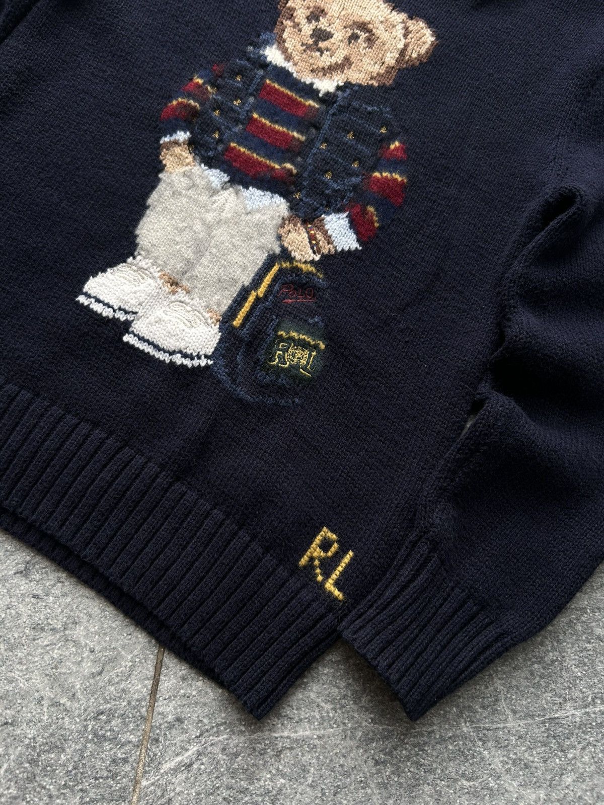 Polo Ralph Lauren Vintage sweater knit PRL polo bear Ralph Lauren kids Size US XXS / EU 40 - 5 Thumbnail