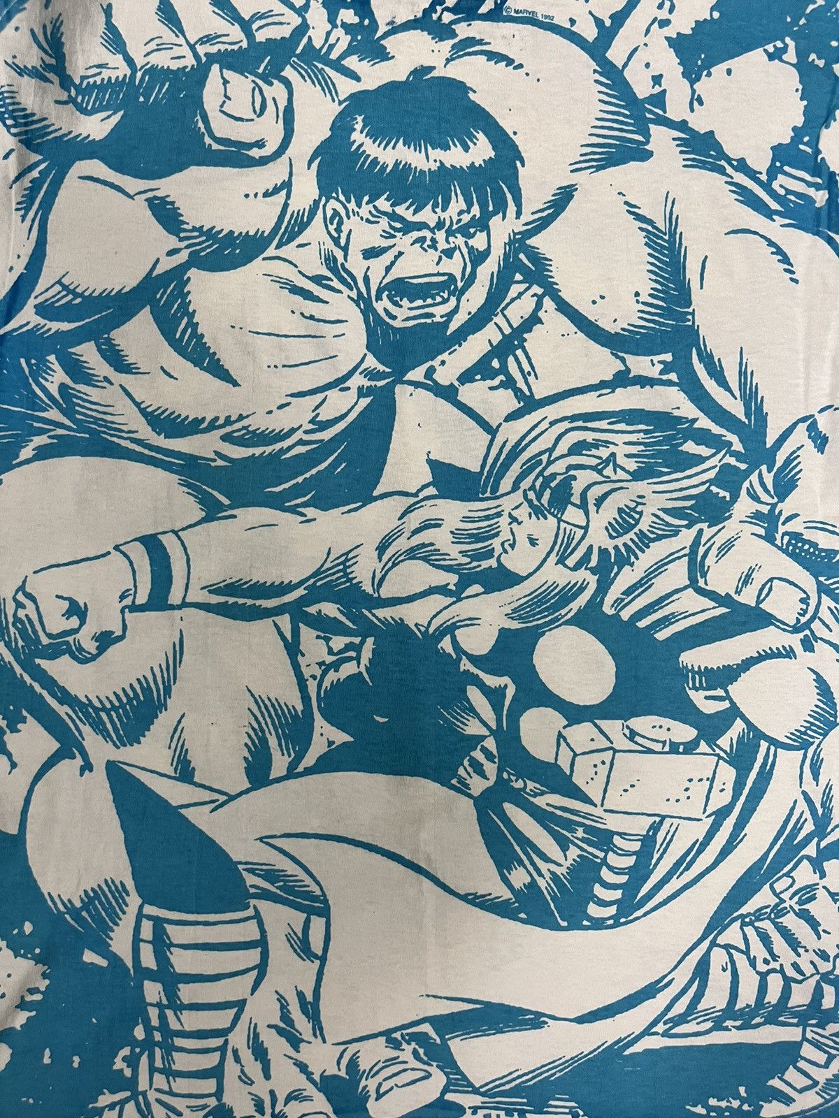 Band Tees Vintage Hulk VS Thor AOP 90s (1992) t shirt Size US L / EU 52-54 / 3 - 5 Thumbnail
