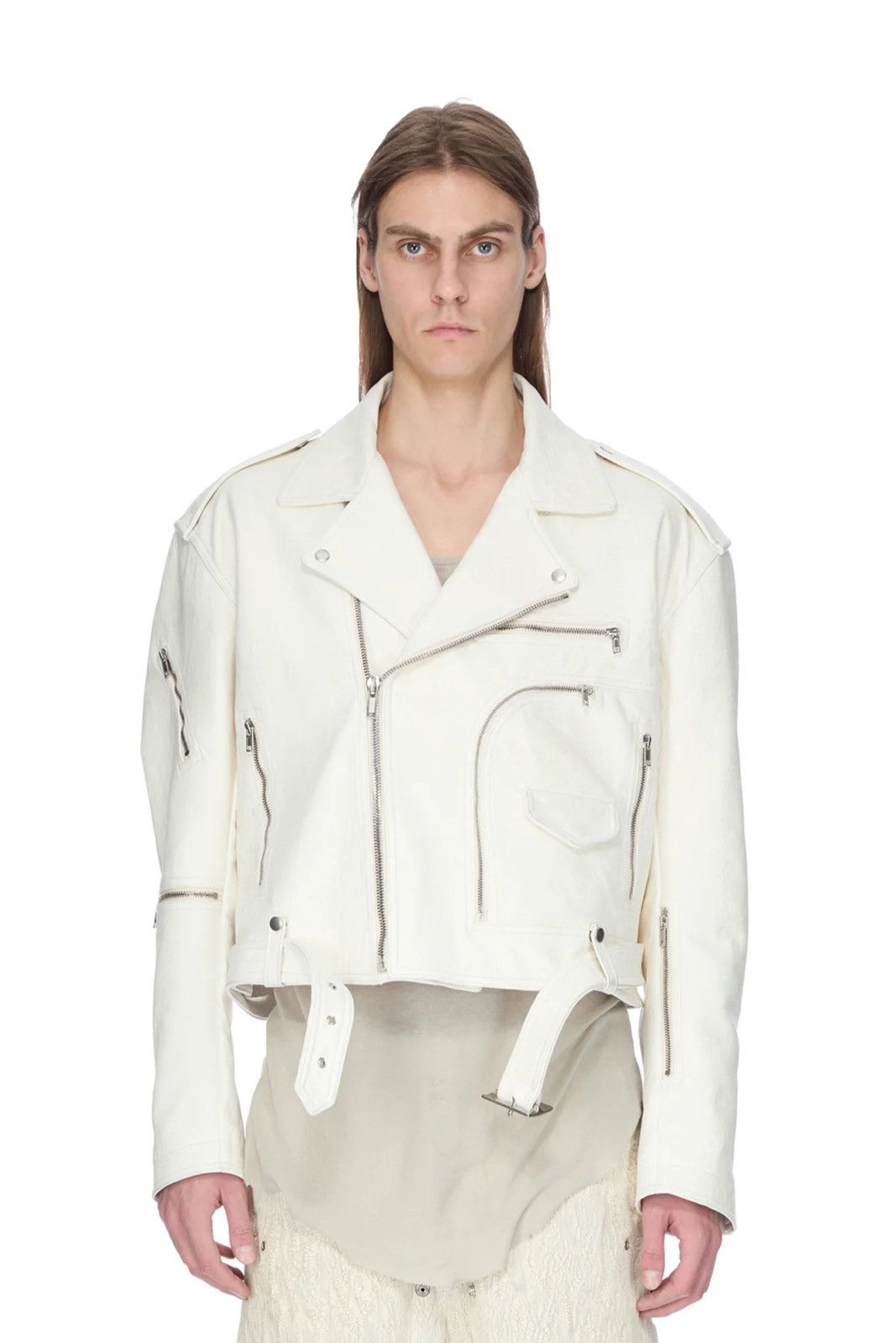 Rick Owens Rick Owens Concordians cropped Bauhaus stooges Albino Jacket Size US L / EU 52-54 / 3 - 1 Thumbnail