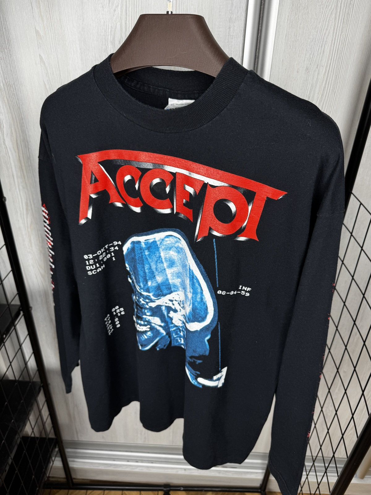 Band Tees Vintage ACCEPT tour ‘94 1994 Death Row Long Sleeve band tee Size US XL / EU 56 / 4 - 7 Thumbnail