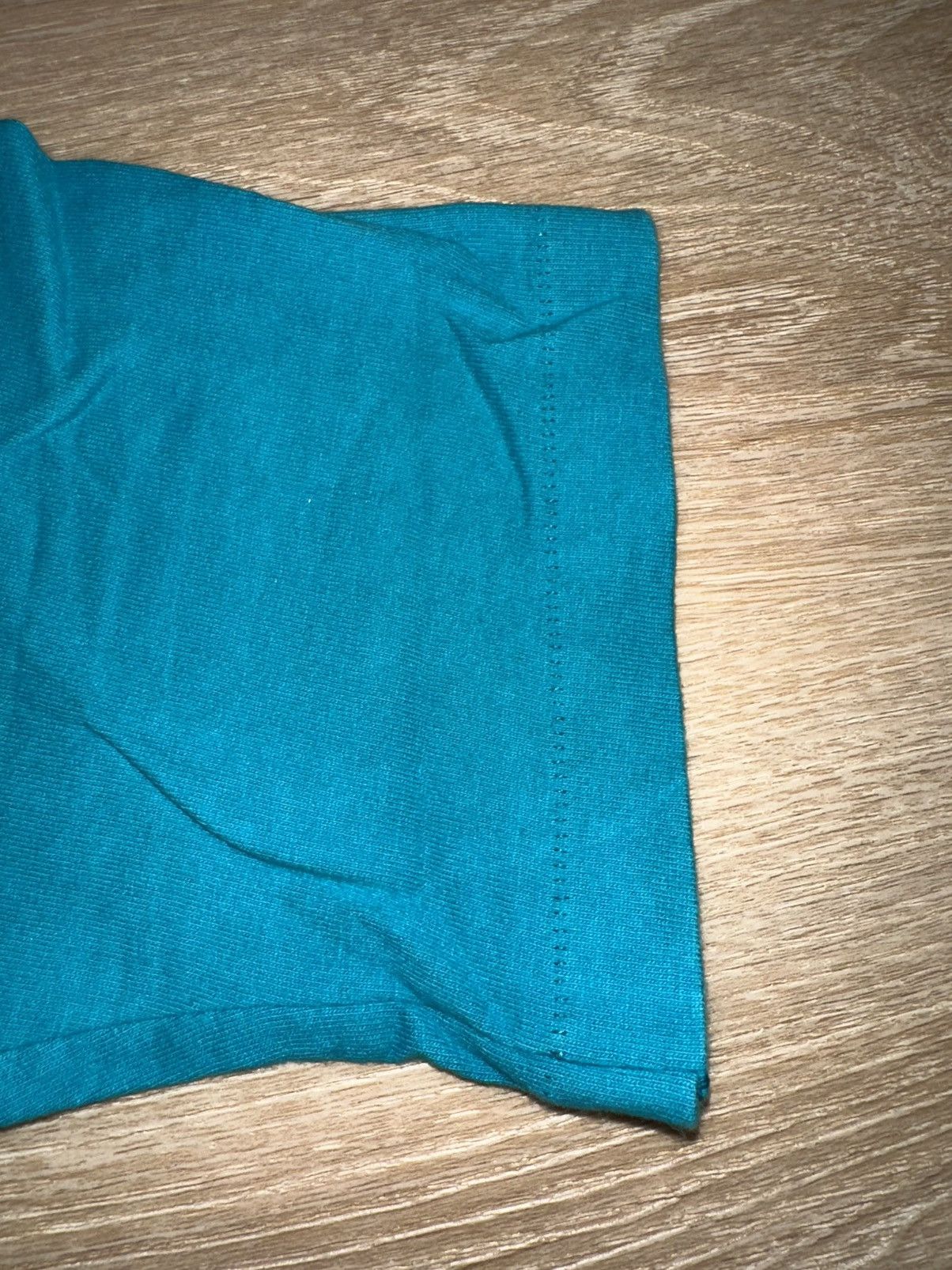 Fruit Of The Loom × Vintage Vintage 90’s Fruit of the Loom Teal Blue Blank T-Shirt Size US M / EU 48-50 / 2 - 4 Thumbnail