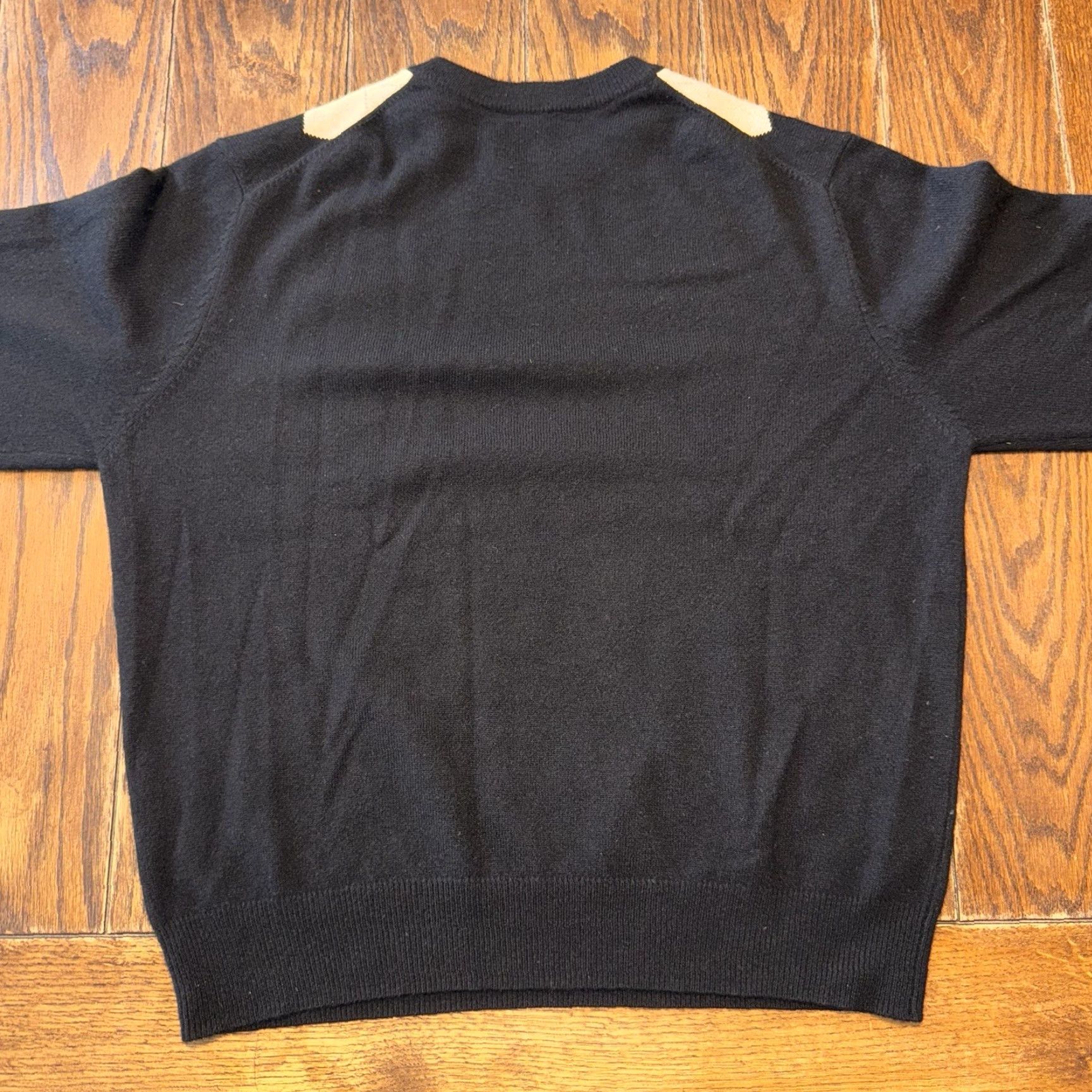 Vintage Grayson & Dunn Sweater Mens Large Black Argyle Cashmere Crewneck Pullover Size US L / EU 52-54 / 3 - 5 Thumbnail