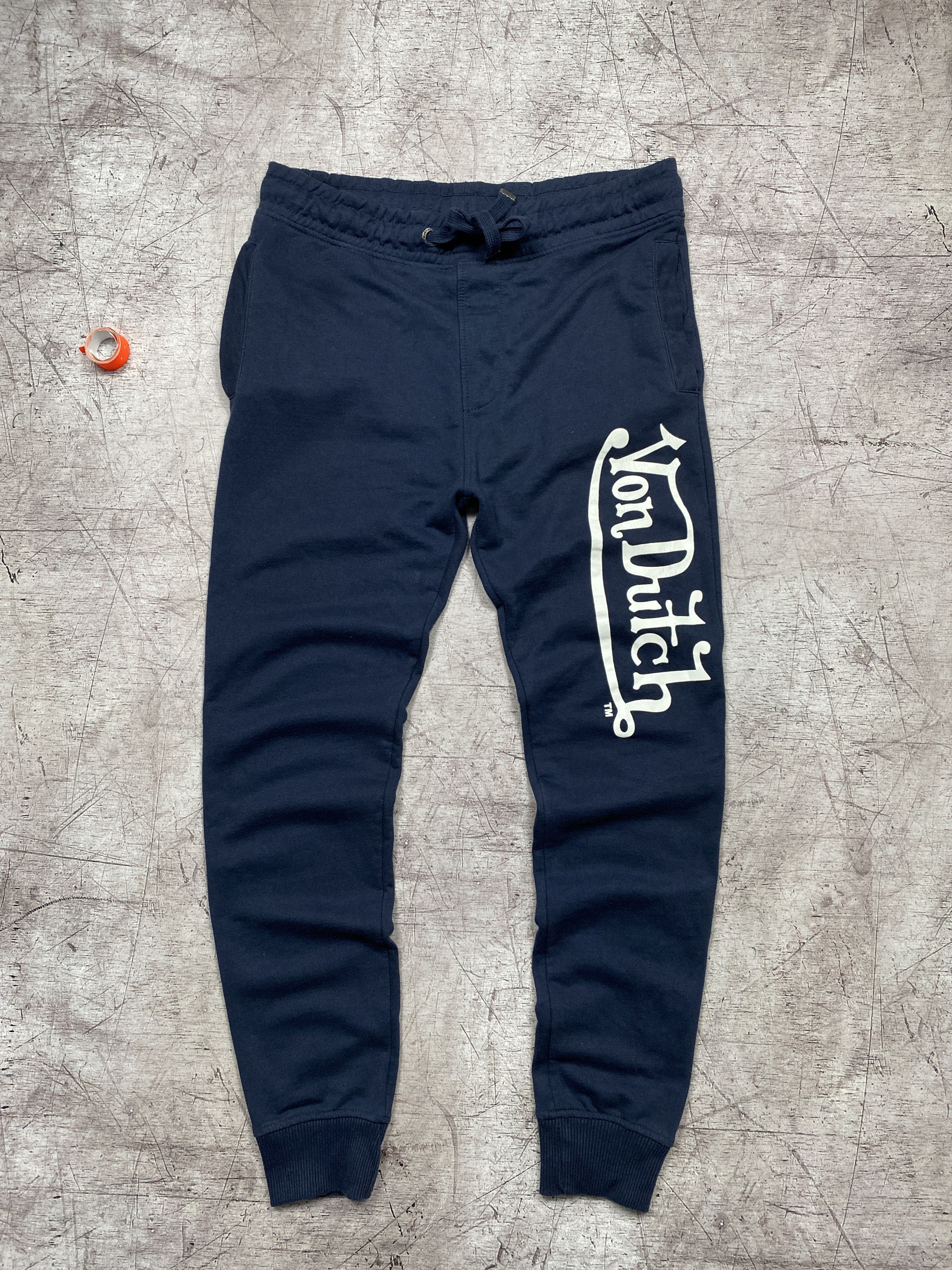 Vintage × Von Dutch Von Dutch Vintage Mens Big Logo Sweatpants Pants Size US 34 / EU 50 - 1 Thumbnail