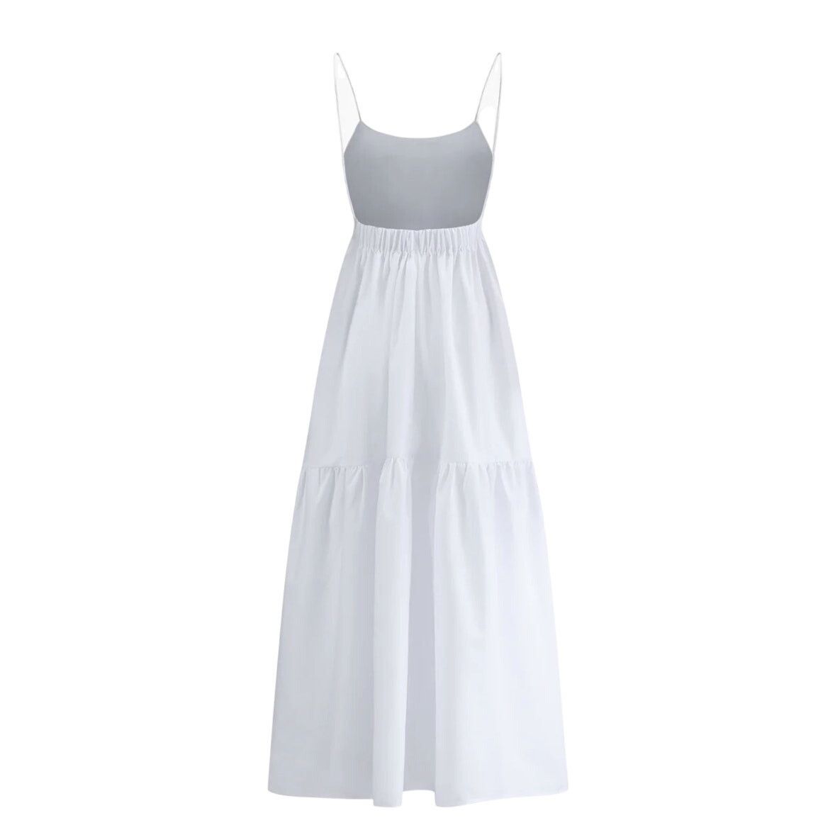Other Commense White Backless Sleeveless Round Neck Long Dress Size S / US 4 / IT 40 - 2 Thumbnail