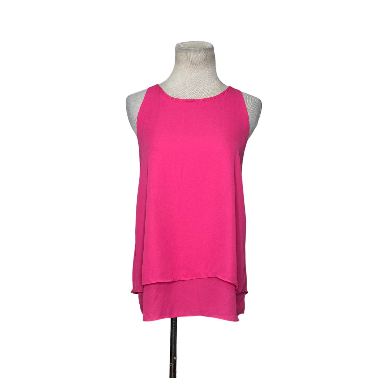 Cynthia Rowley Cynthia Rowley Barbie pink layered sleeveless blouse size XS Size XS / US 0-2 / IT 36-38 - 7 Thumbnail