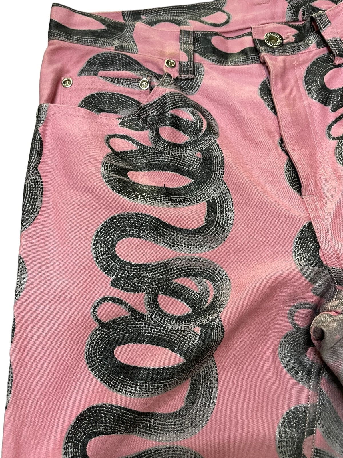 Hysteric Glamour 90s Archive Hysteric Glamour Artisanal Snake Flared Jeans Size US 29 - 12 Thumbnail