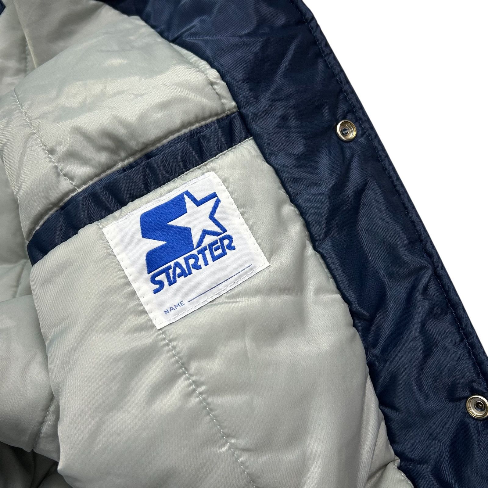 MLB VTG 90s SEATTLE MARINERS STARTER DIAMOND SATIN JACKET Size US L / EU 52-54 / 3 - 7 Thumbnail