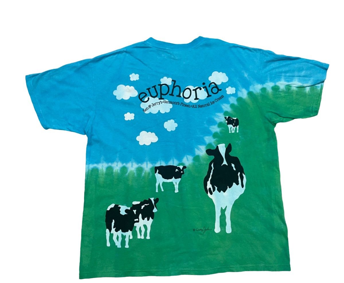 Vintage VINTAGE BEN & JERRY’S EUPHORIA T SHIRT TIE DYE XL Size US XL / EU 56 / 4 - 2 Thumbnail