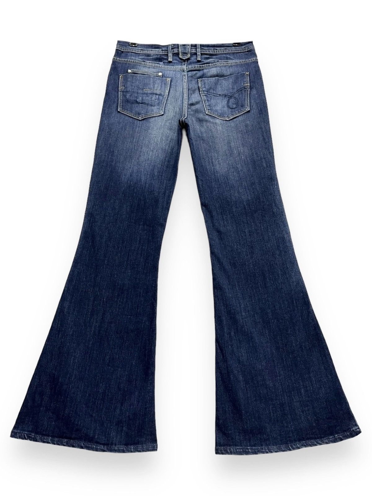 Japanese Brand × Le Grande Bleu (L.G.B.) × NEXT THE FLARE🔥Vintage NEXT Ultra Flare 70’s Style Stretch Denim Size 29" - 2 Thumbnail