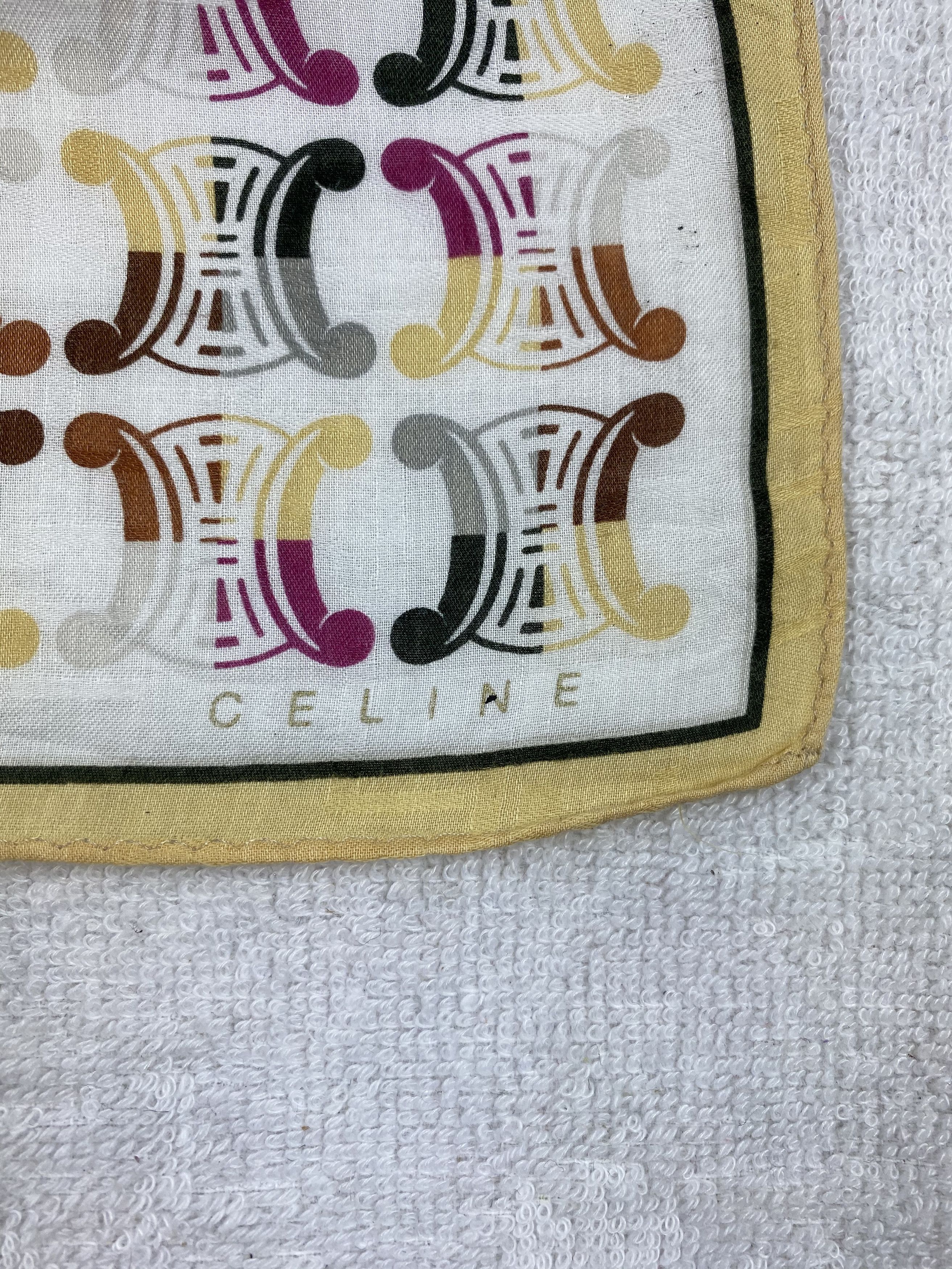 Celine Celine Big Monogram Handkerchief / Bandana / Neckerchief Size ONE SIZE - 5 Thumbnail