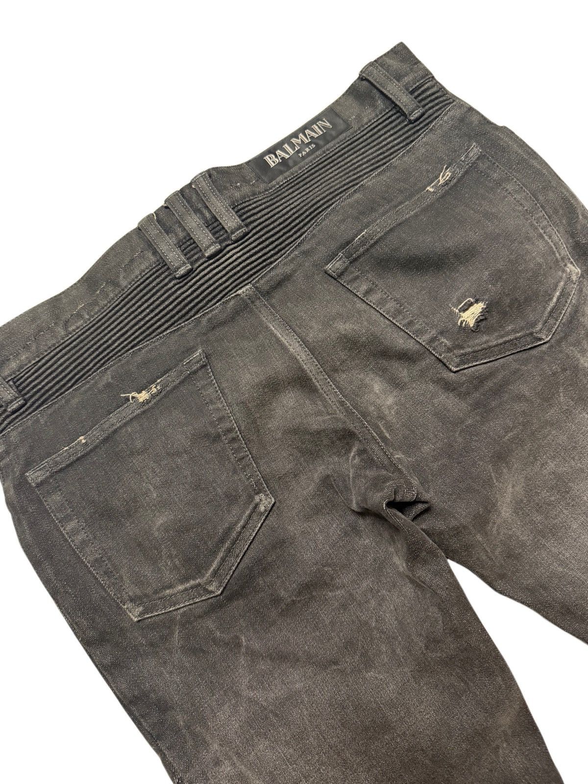 Balmain 2011 Balmain Biker Denim Size US 31 - 5 Thumbnail