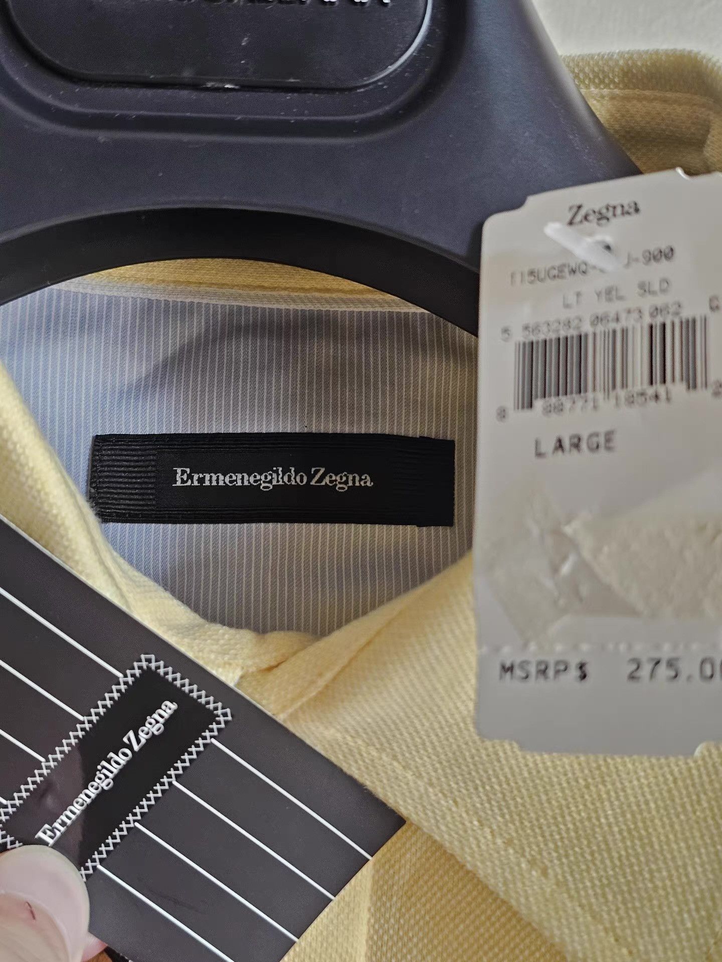 Ermenegildo Zegna Ermenegildo Zegna Main Line Short Sleeve Polo Shirt, Q4 Size US L / EU 52-54 / 3 - 4 Thumbnail