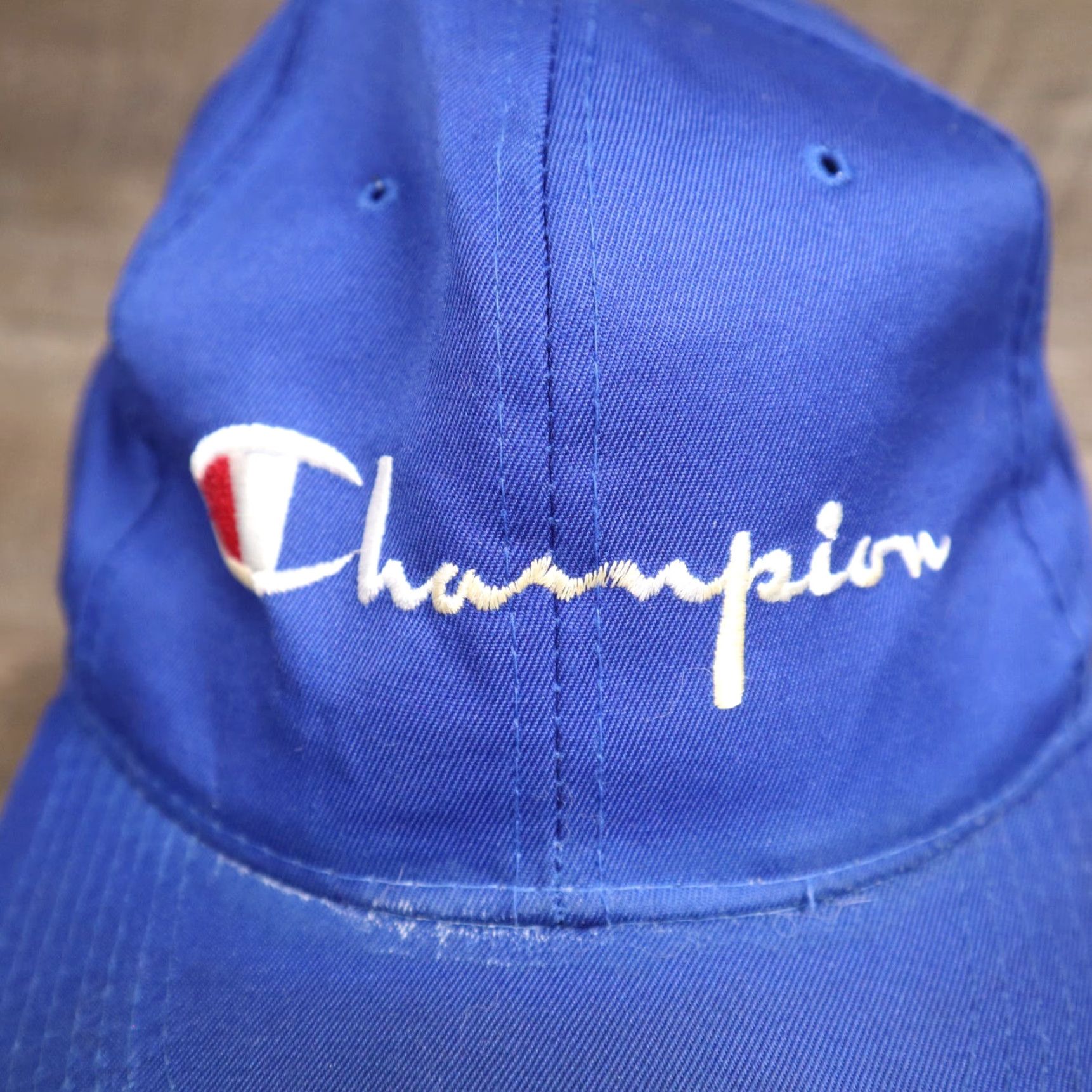Champion Champion Hat Cap Blue Adult Adjustable Strapback Shirt Hats Adult Blue Champion Casual 90s? Size ONE SIZE - 2 Thumbnail