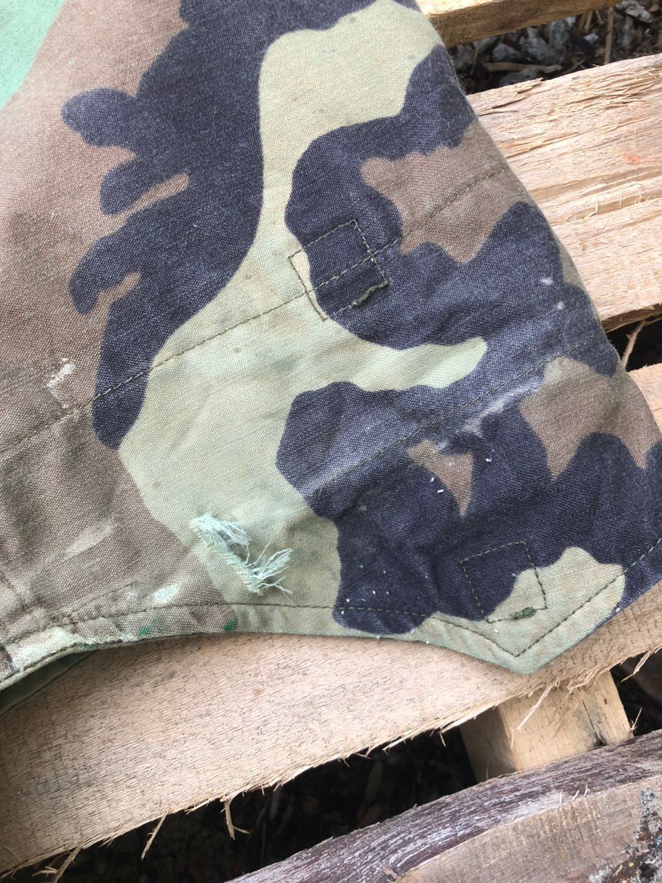 Vintage Vintage 80s Military Woodland Camo Parka Jacket Size US L / EU 52-54 / 3 - 9 Thumbnail