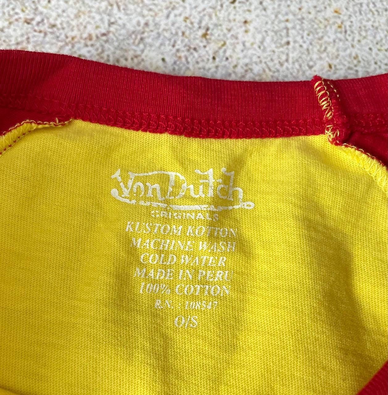 Vintage × Von Dutch Vintage Von Dutch Long Sleeve Big Central Logo Y2K Rare Item Size US L / EU 52-54 / 3 - 5 Thumbnail