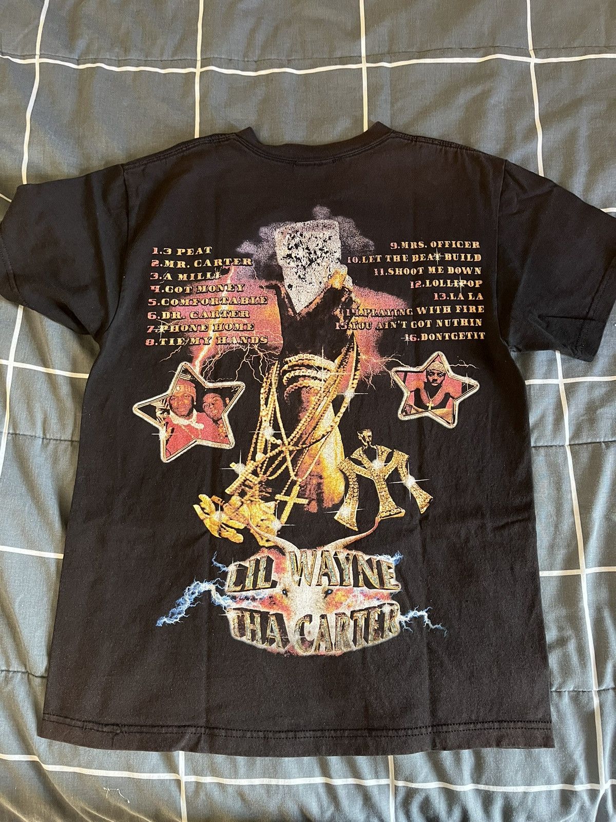 Band Tees × Rap Tees × Vintage Lil Wayne Carter T-Shirt Size US M / EU 48-50 / 2 - 2 Thumbnail
