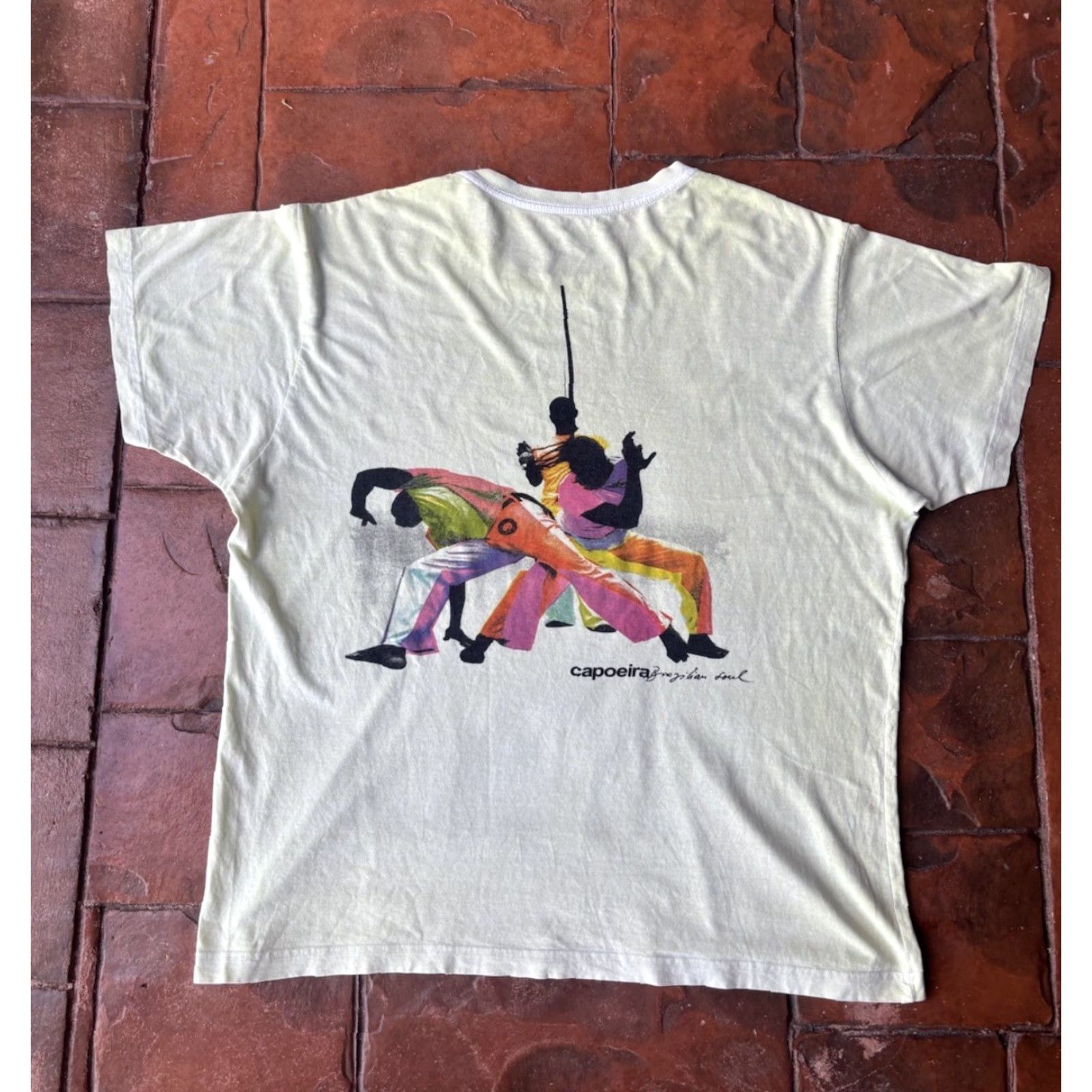 Osklen Osklen T-Shirt Graphic Capoeira Mens Large Green Made in Brazil Size US L / EU 52-54 / 3 - 2 Thumbnail