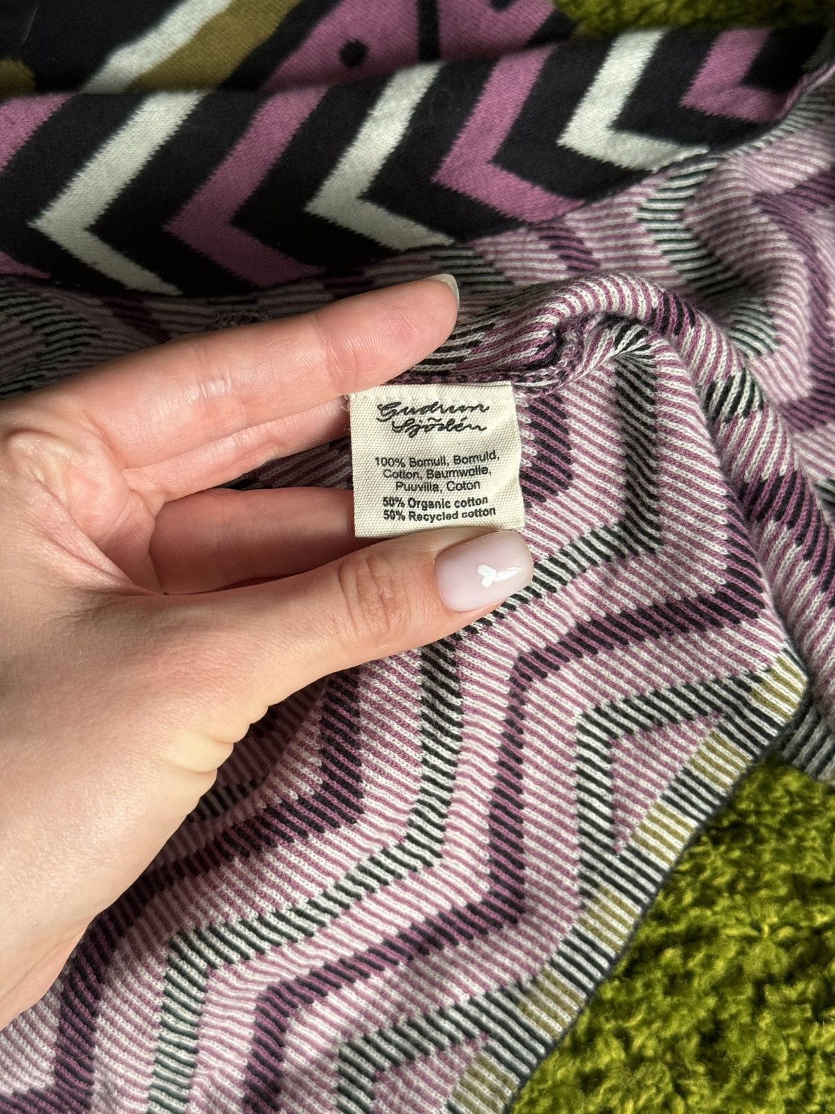 Designer Gudrun Sjoden avant garde floral pattern long cardigan Size M / US 6-8 / IT 42-44 - 4 Thumbnail
