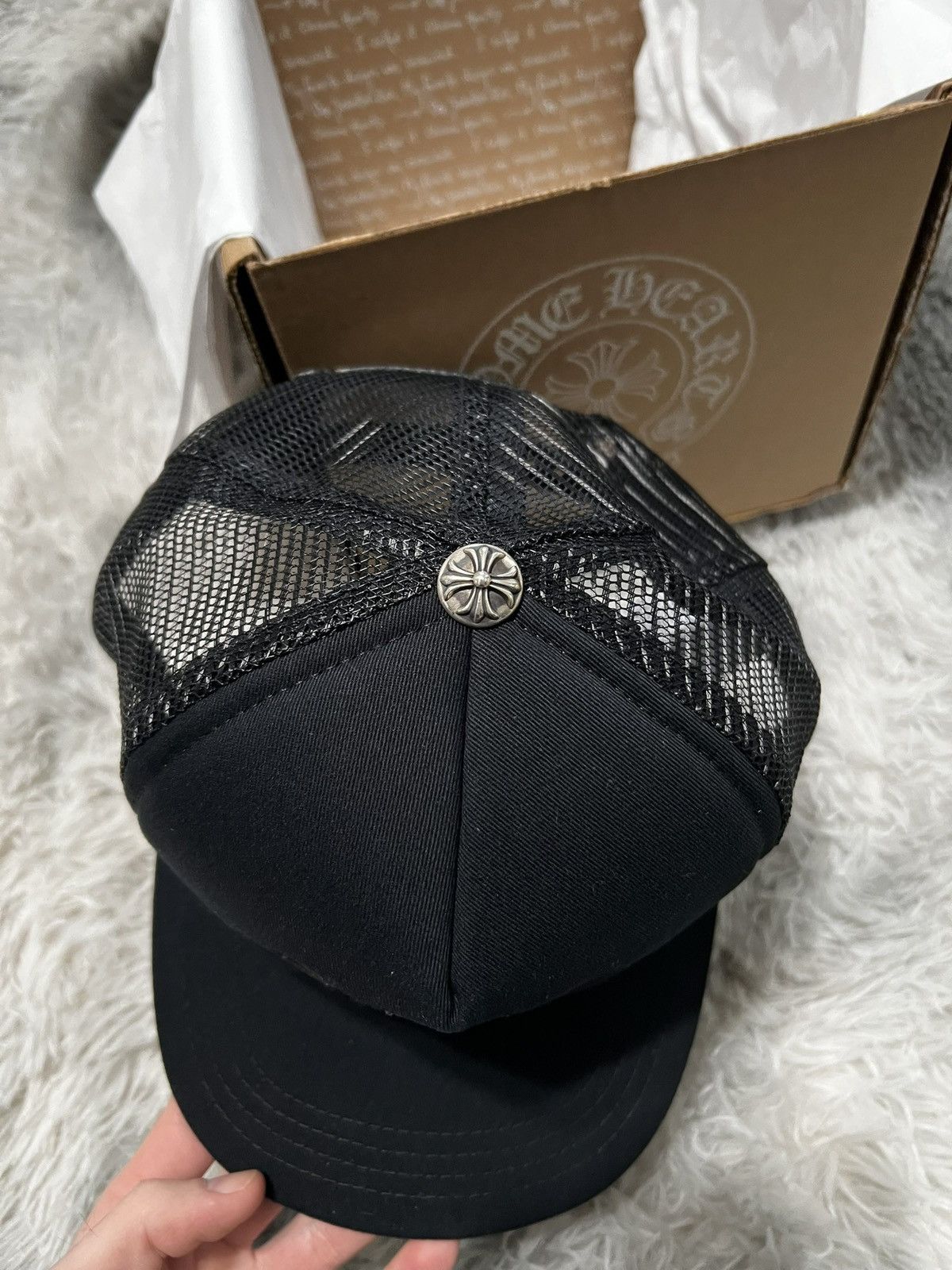 Chrome Hearts Chrome Hearts Cemetery Trucker Hat “Triple Black” Size ONE SIZE - 2 Thumbnail