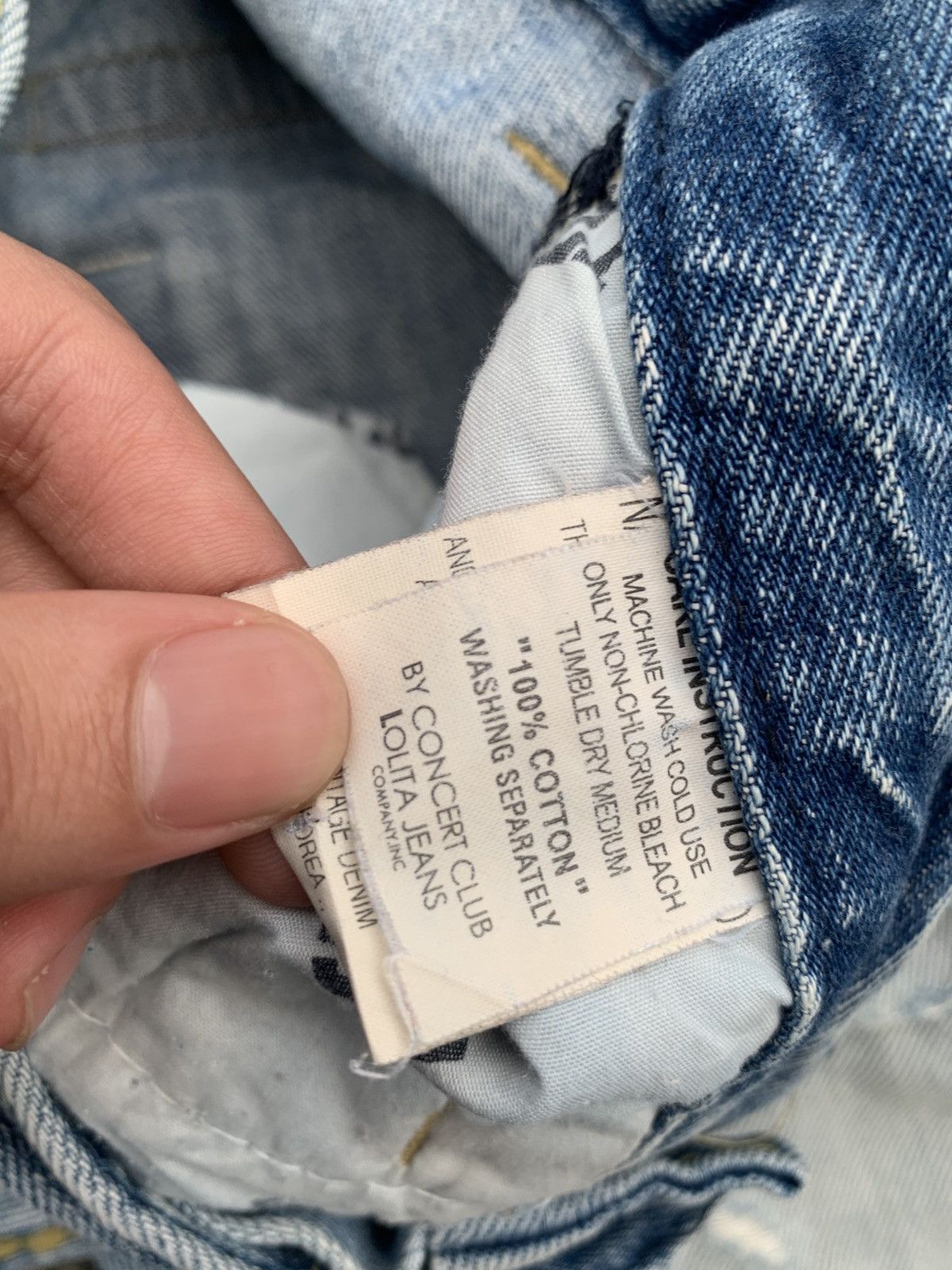If Six Was Nine Lolita Concert Club Faded & Rusty Distressed Denim Size US 28 / EU 44 - 19 Thumbnail