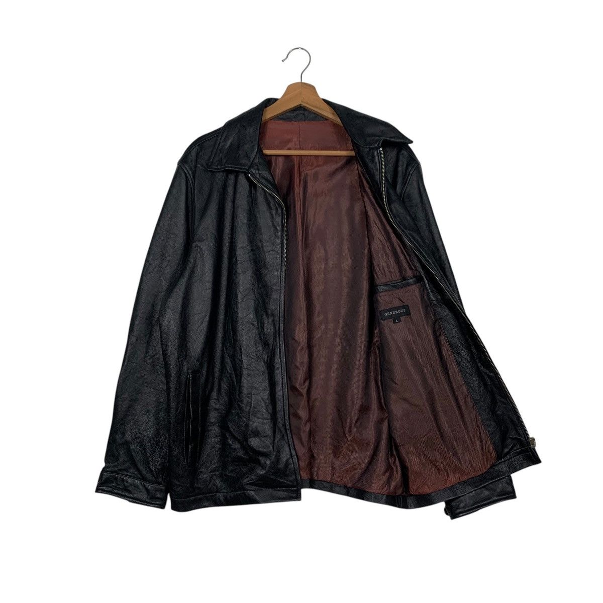 Japanese Brand Y2k Vintage GENEROUS Sheepskin Leather Jacket #2567-C116 Size US L / EU 52-54 / 3 - 9 Thumbnail