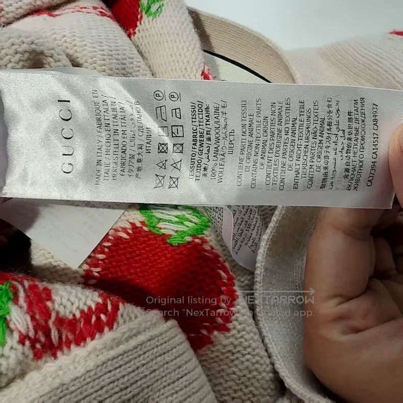 Gucci Gucci Little Apple Knitted Cardigan coat Size S / US 4 / IT 40 - 5 Thumbnail