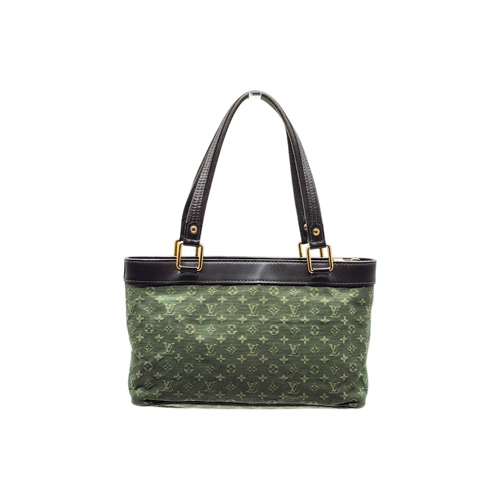 Louis Vuitton Khaki Green Monogram Mini Lin Lucille PM Bag Size ONE SIZE - 3 Thumbnail